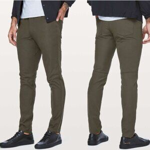 Lululemon ABC Slim *Warpstreme 34" Dark Olive Size 31